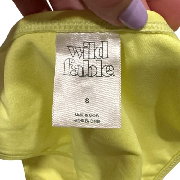 Wild‎ Fable Light Yellow Bikini Set - Bottom (S) & Bralette Top (M) - Picture 5 of 5